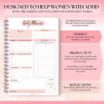 Pink ADHD Daily Planner