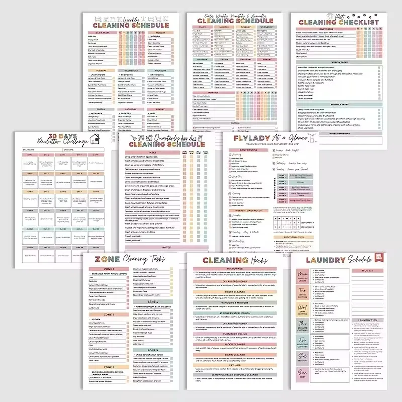 ADHD-Friendly Cleaning Planner